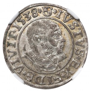 Germany, Preussen, Albrecht Hohenzollern, Groschen 1538, Konigsberg - NGC MS62