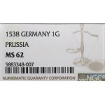 Germany, Preussen, Albrecht Hohenzollern, Groschen 1538, Konigsberg - NGC MS62