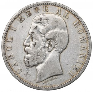 Romania, Carol I, 5 lei 1883