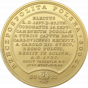 III RP, 500 zloty 2022, Treasures of Stanislaw August - August II the Strong
