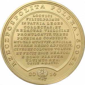 III RP, 500 zloty 2014, Treasures of Stanislaw August - Casimir III the Great