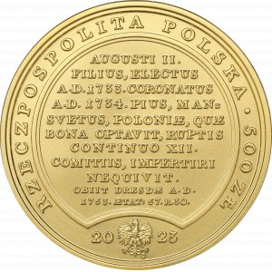 III RP, 500 złotych 2023, Skarby Stanisława Augusta - August III Sas