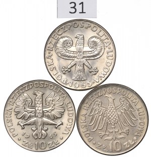 People's Republic of Poland, Set of 10 Gold 1964-65