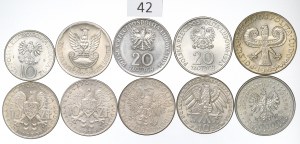 People's Republic and Third Republic, Set of 10-20,000 zloty 1965-93