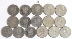 People's Republic of Poland, 50-100 gold set 1981-88