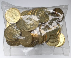 III RP, Mint bag 2 gold 2010 - 65th anniversary of the liberation of Auschwitz-Birkenau Concentration Camp.