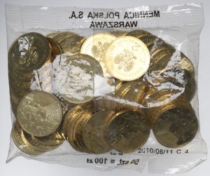 III RP, Mint bag 2 gold 2010 - Grunwald 1410