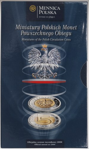 Miniatures of Polish Coins of General Circulation 2009.