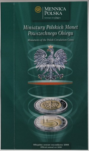 Miniatures of Polish Coins of General Circulation 2008.