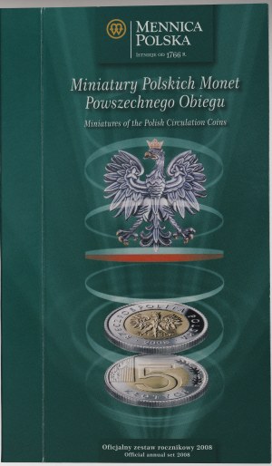 Miniatures of Polish Coins of General Circulation 2008.