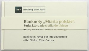 Third Republic, Set of Polish Cities banknotes in an album - unprinted UNOFFICIAL