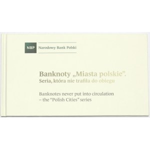 III RP, sada bankoviek poľských miest v albume - bez tlače UNOFFICIAL