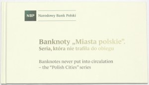 Third Republic, Set of Polish Cities banknotes in an album - unprinted UNOFFICIAL
