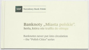 Third Republic, Set of Polish Cities banknotes in an album - unprinted UNOFFICIAL