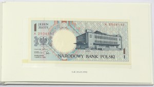 Third Republic, Set of Polish Cities banknotes in an album - unprinted UNOFFICIAL