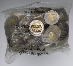 III RP, Mint Bag 5 zloty 2021 - Gate and Crane in Gdansk