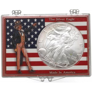 USA, Dolar 2002- uncja srebra