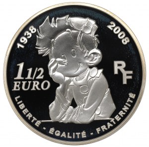 France, 1-1/2 euro 2008
