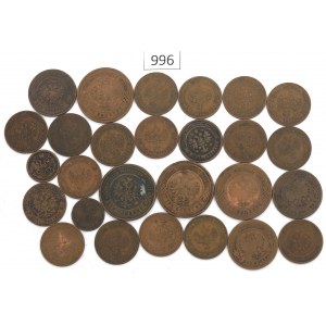 Rusko, sada 1/2-3 kopejky 1890-14