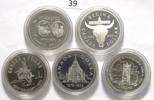 Canada, Lot of 1 dollar 1974-82