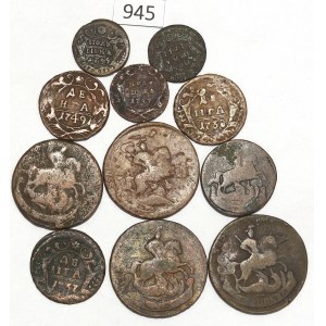 Russia, lot Polushka- 2 kopecks