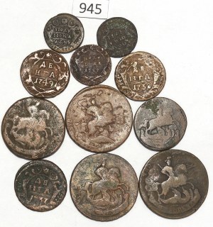 Russia, lot Polushka- 2 kopecks