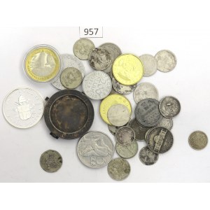 Set of coins and medals of the world