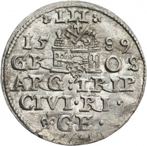 Sigismund III Vasa, Trojak 1589, Riga - very nice