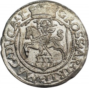 Sigismund II Augustus, Trojak 1564, Vilnius - beautiful
