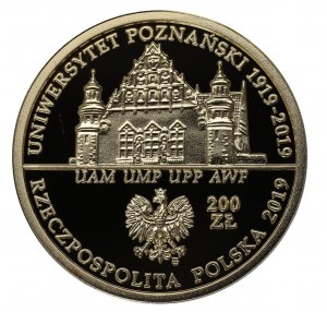 Third Republic, 200 zloty 2019 - 100th anniversary of the founding of the University of Poznan