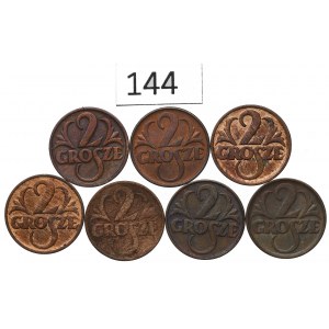 Druhá republika, sada 2 mincí 1928-39