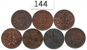 Second Republic, Set of 2 pennies 1928-39