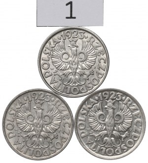 Second Republic, Set of 20 pennies 1923