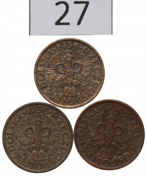 Second Republic, Set of 1 penny 1936-38
