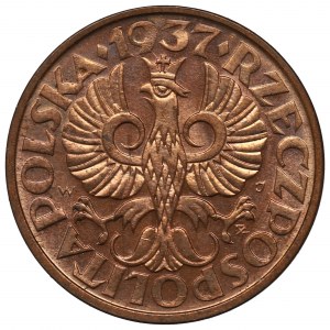 Second Republic, 2 pennies 1937