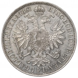 Austria, Franz Joseph I, 1 florin 1861 A