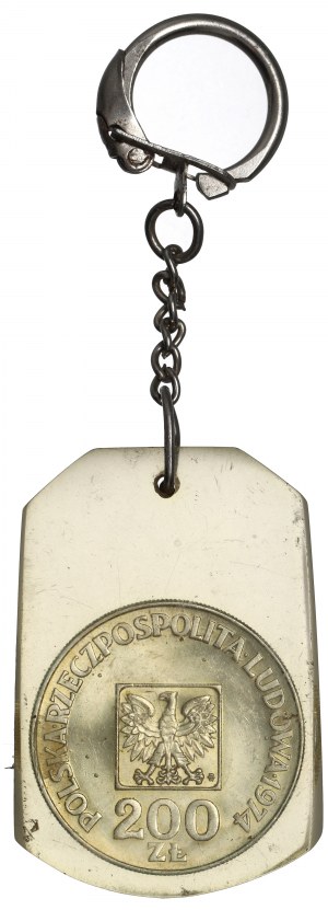 People's Republic of Poland, 200 zloty coin pendant 1974