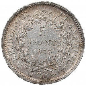 France, 5 francs 1873
