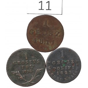 Poľsko, sada 1 mince 1794-1823