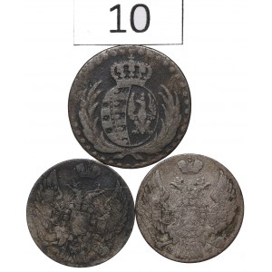 Polska porozbiorowa, Zestaw 10 groszy 1812-40