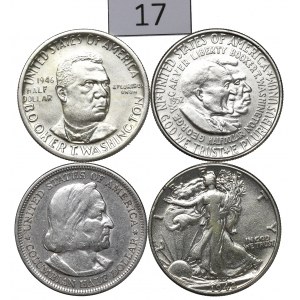 USA, 1/2 Dollar Set 1893-1952