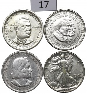 USA, 1/2 Dollar Set 1893-1952