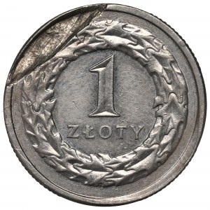 Third Republic, 1 zloty 1991 - destruct