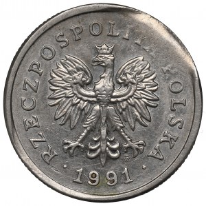 Third Republic, 1 zloty 1991 - destruct