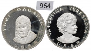 Europe, Spaceflight medals set - silver