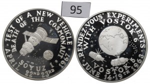 Europe, Spaceflight medals set - silver