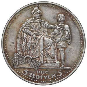 II RP, 5 złotych 1925 Konstytucja - kopia