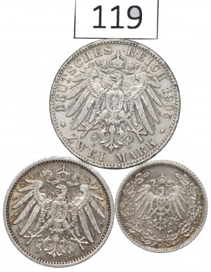 Germany, Set 1/2-2 mark 1905-15