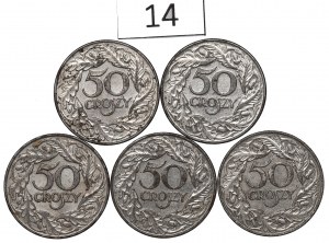 Second Republic, Set of 50 pennies 1938
