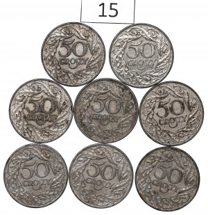 Second Republic, Set of 50 pennies 1938